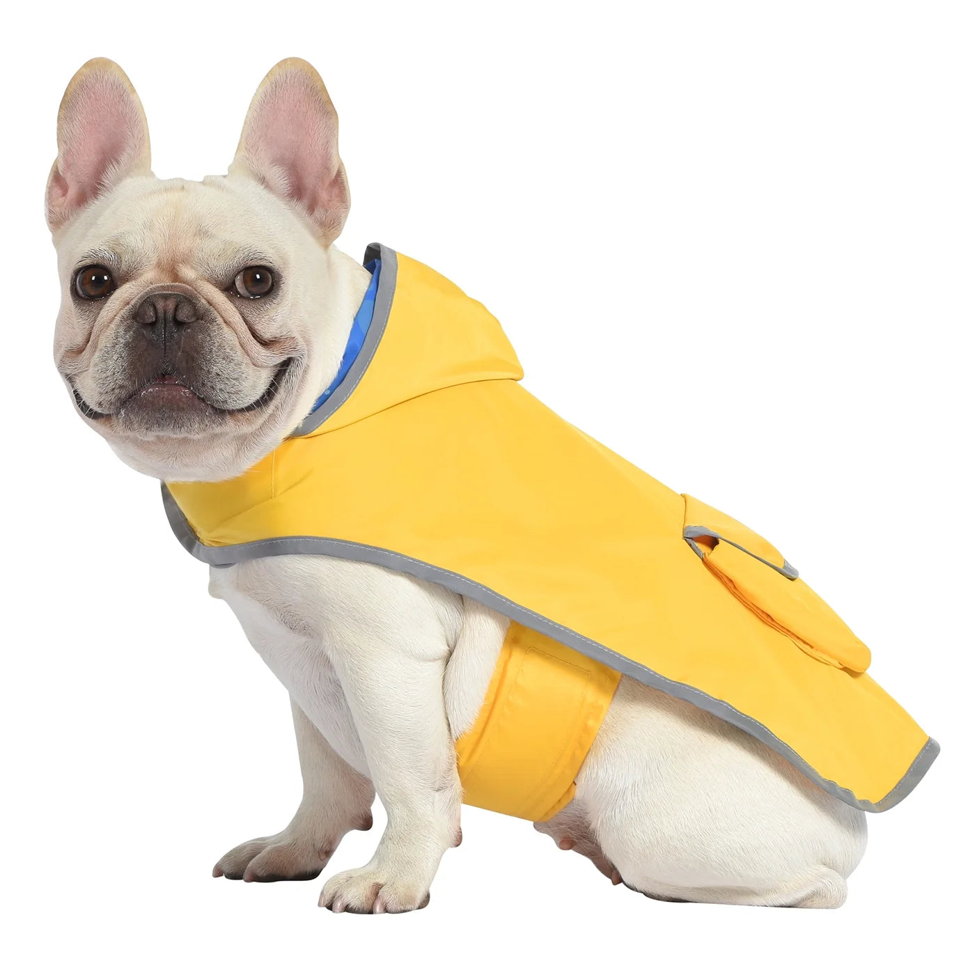 Reversible Dog Raincoat Hooded Slicker Poncho Rain Coat Jacket for Small Medium Large Dogs Yellow Ducks S